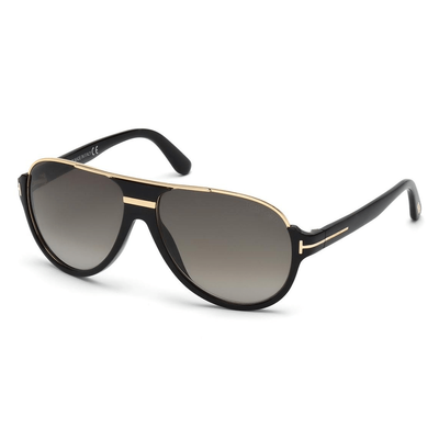 TOM FORD Mężczyzna TOM FORD FT0334 DIMITRY 01P Okulary przeciwsłoneczne Acetat Czarny Zielony Pilot Normalna Zacieniony - Thumbnail 2