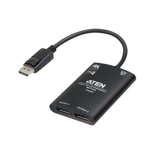 ATEN 2-Port True 4K DisplayPort MST Hub - Image 1