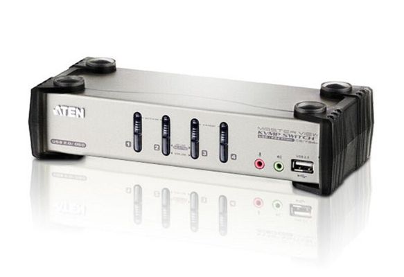 ATEN CS1734B 2048 x 1536 pixels 2K Ultra HD Rack mounting 3.4 W Black Grey
