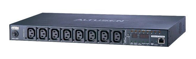 ATEN 1U 10A 8 Outlet Switched Bank Metered PDU + Free Eco PDU Manager - Image 1