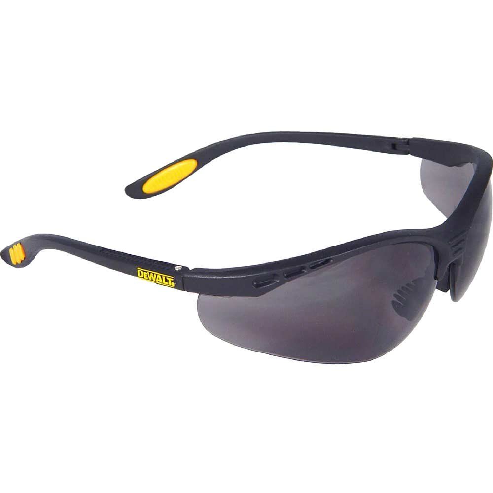 DeWalt DPG58 Reinforcer Safety Glasses Black Charcoal - Image 1
