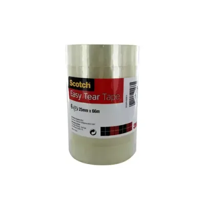 Scotch 508 Transparent Tape 25mm x 66m (Pack 6) - 7100336166