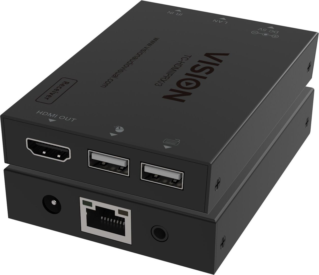 Vision HDMI-over-IP Receiver AV receiver Black - Image 1
