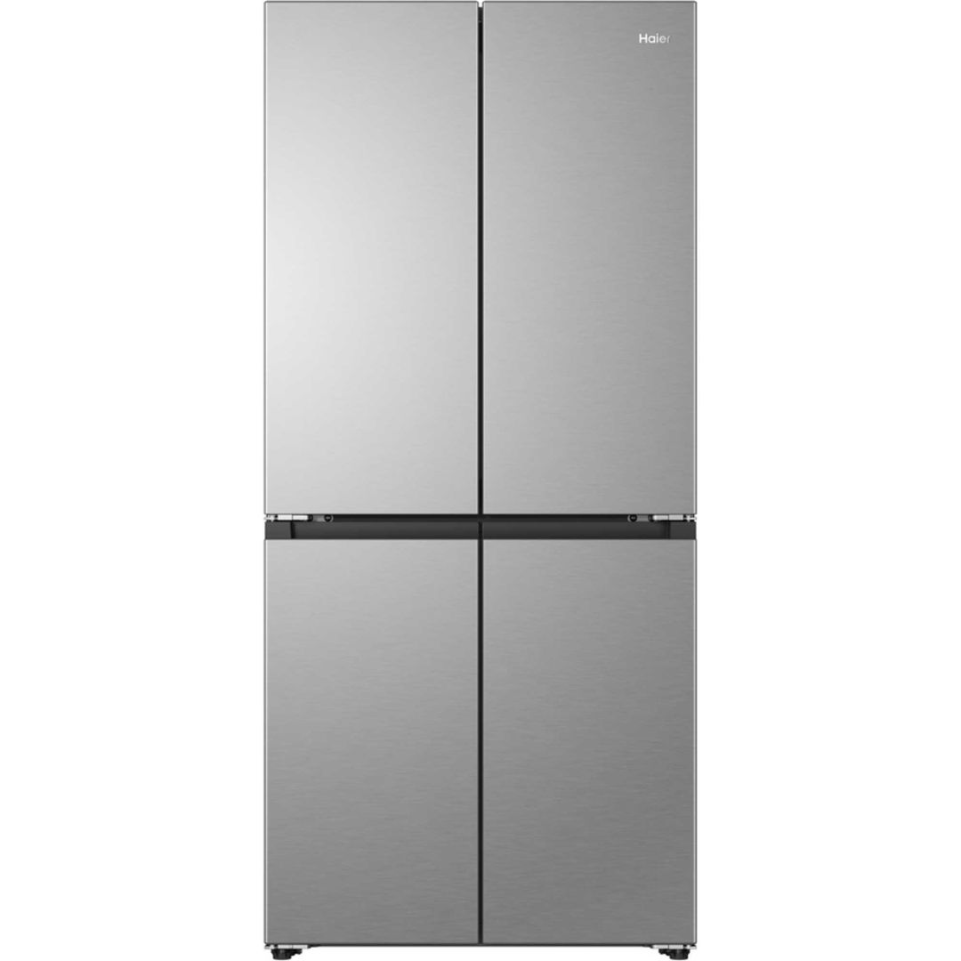 Haier 83cm Four Door French Style Fridge Freezer HCR58S18DNMM Inox - Image 1