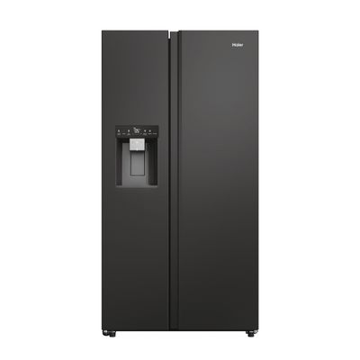 HAIER HSW59F18EIPT American-Style Smart Fridge Freezer - Slate Black, Black
