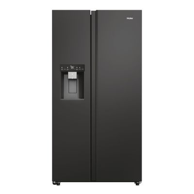 Haier Series 7 601 Litre Side-by-Side American Fridge Freezer - Black