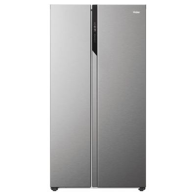 Haier HSR5918DNMP Series 3 American Fridge Freezer Non Ice & Water - PLATINUM INOX - Thumbnail 2