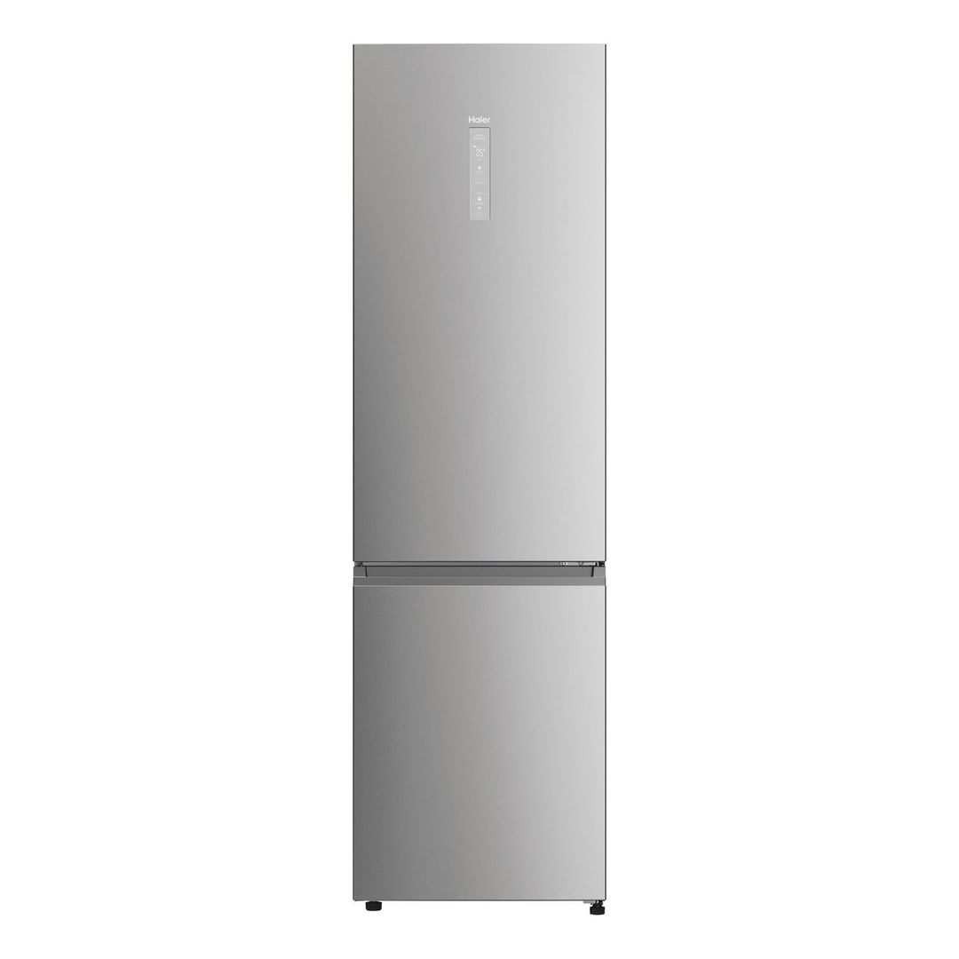 Haier HDPW5620DNPK 60cm Series 5 Frost Free Fridge Freezer - PLATINUM INOX - Image 1