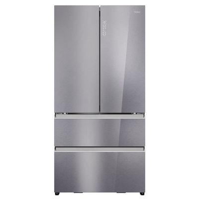 HAIER Series 7 HFR79F19EFGK Fridge Freezer - Sapphire Glass, Silver/Grey