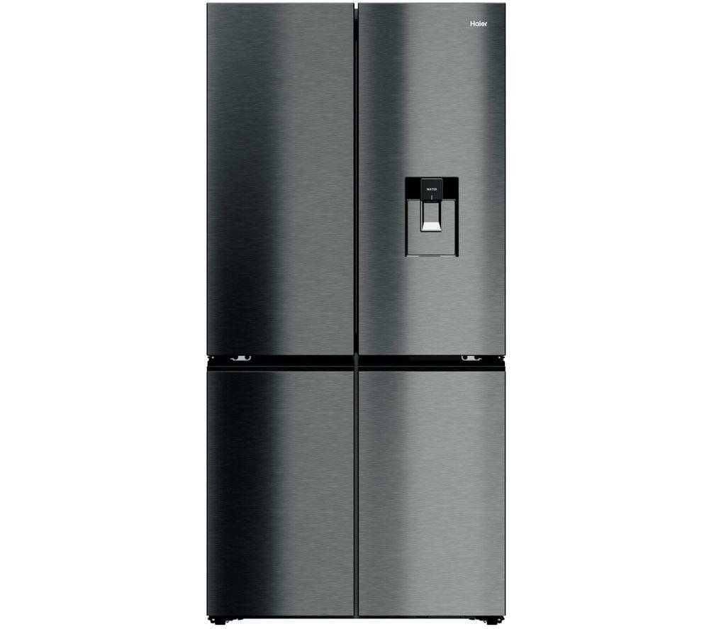 Haier HCW79F19EHSB Four Door Cube 90 Series 7 Fridge Freezer With Ice & Water - STAINLESS STEEL - Image 1
