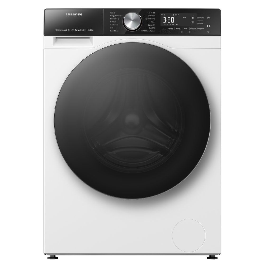 HISENSE 5S Series Auto Dosing WF5S1045BW WiFi-enabled 10.5 kg 1400 Spin Washing Machine - White, White - Image 1