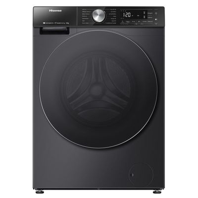 HISENSE 5S Series Auto Dosing WF5S1245BB WiFi-enabled 12 kg 1400 Spin Washing Machine - Black, Black