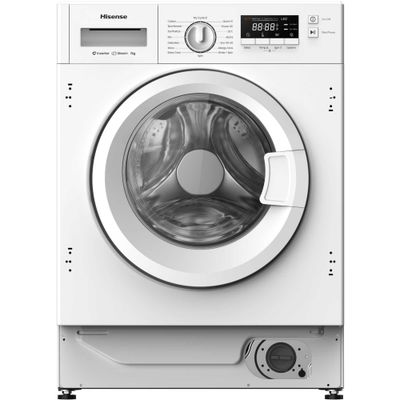 HISENSE 3 Series WF3M741BWI Integrated 7 Kg 1400 rpm Washing Machine - White, White