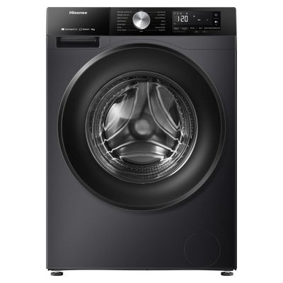 HISENSE 3S Series WF3S8043BB3 WiFi-enabled 8 kg 1400 Spin Washing Machine - Black, Black
