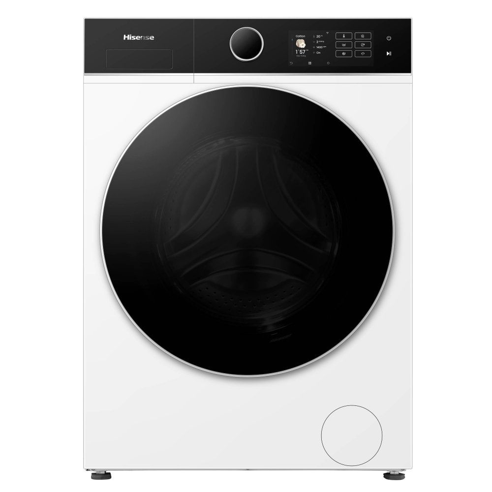 HISENSE KitchenFit 5i Series WD5I1045BWQ WiFi-enabled 10.5 kg Washer Dryer - White, White - Image 1