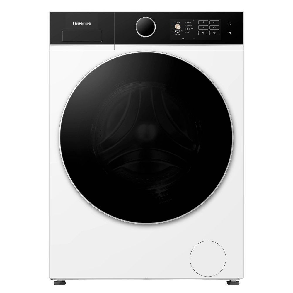HISENSE KitchenFit 5i Series WF5I9043BWFS WiFi-enabled 9 kg 1400 Spin Washing Machine - White, White - Image 1