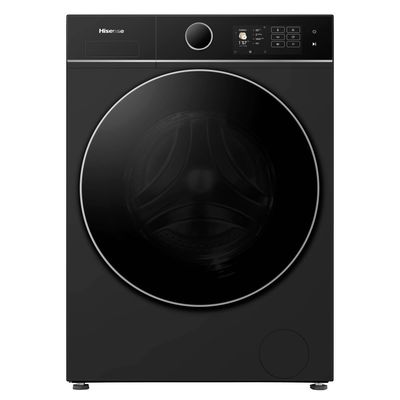 HISENSE 5i KitchenFit Series WD5I1045BBQ WiFi-enabled 10.5 kg Washer Dryer - Black, Black