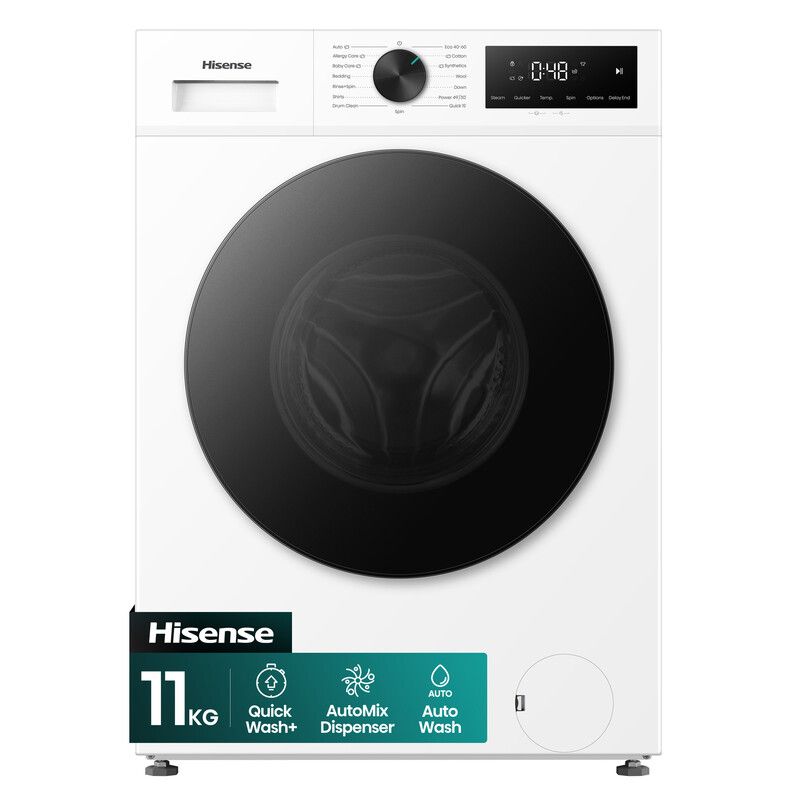 HISENSE 1i Series WF1I1142BWL2 11 kg 1400 Spin Washing Machine - White, White - Image 1