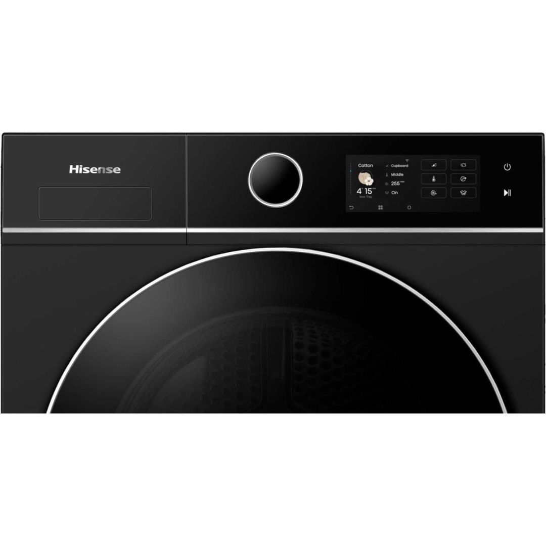 HISENSE 5i Series DH5I904BBBC WiFi-enabled 9 kg Heat Pump Tumble Dryer - Black, Black - Image 1