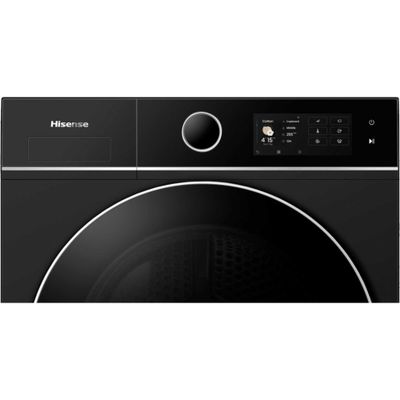 HISENSE 5i Series DH5I904BBBC WiFi-enabled 9 kg Heat Pump Tumble Dryer - Black, Black