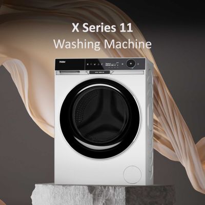 HAIER HW110-BD14397U1 X Series 11 WiFi-enabled 11 kg 1400 Spin Washing Machine - White, White