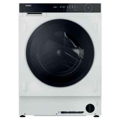 HAIER Series 8 HWB100B14858U1UK Integrated WiFi-enabled 10 kg 1400 Spin Washing Machine, White,Black