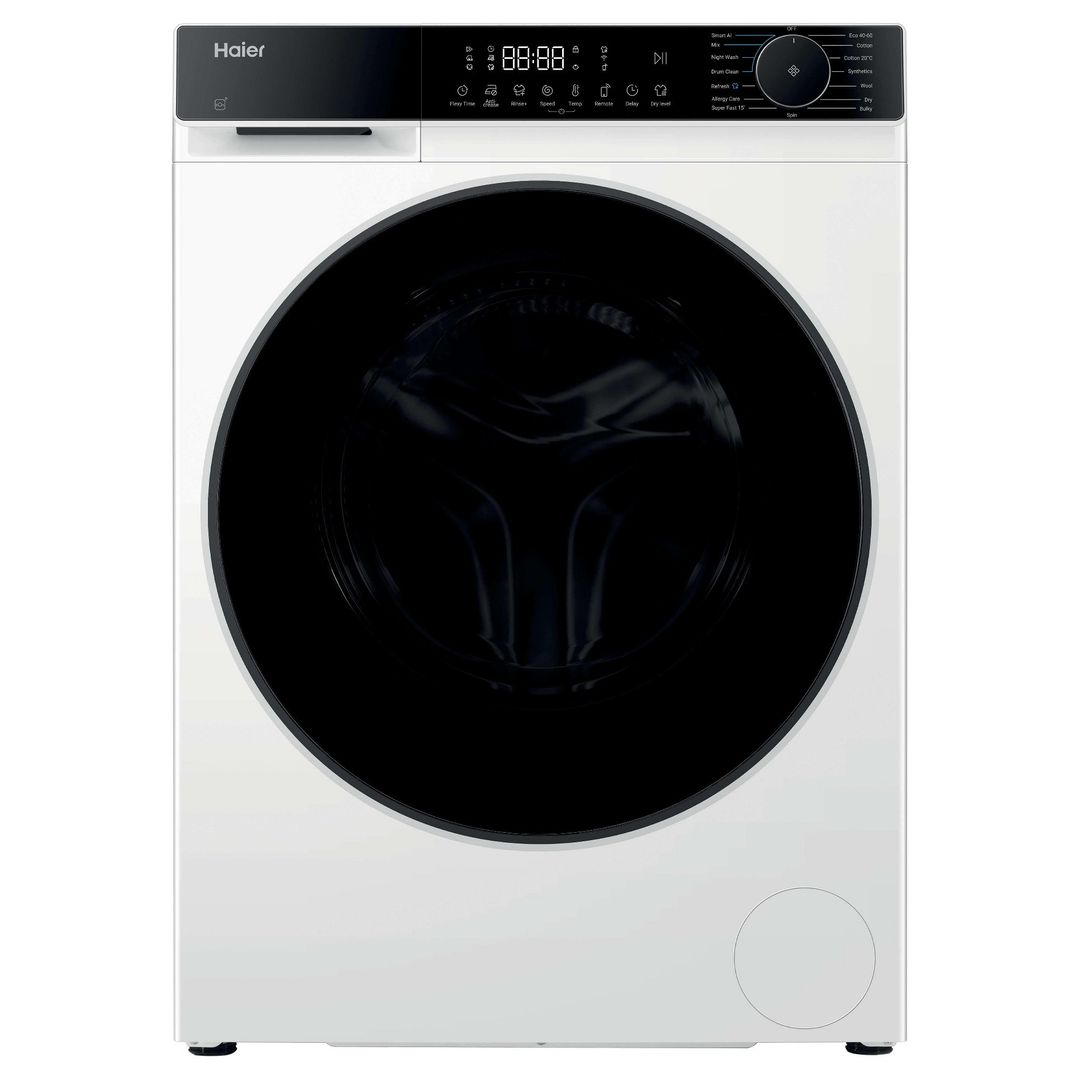HAIER X Series 5 HWD90BP14357TUUK WiFi-enabled 9 kg Washer Dryer - White, White - Image 1