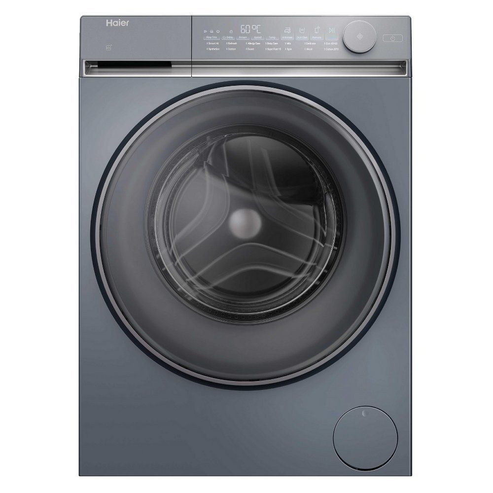 HAIER X Series 7 HW100-B14367GUUK WiFi-enabled 10 kg 1400 Spin Washing Machine - Graphite, Silver/Grey - Image 1