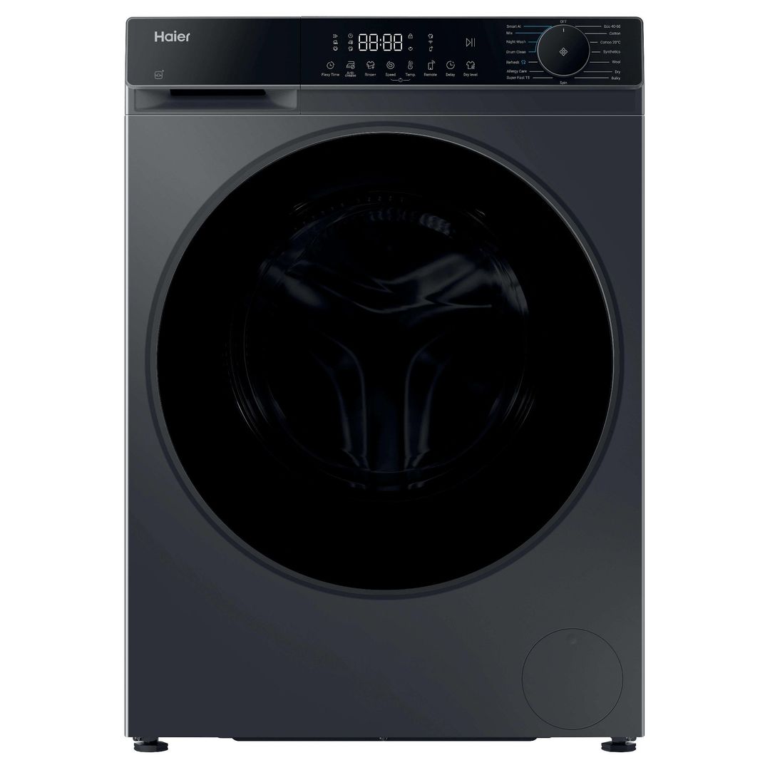 HAIER X Series 5 HWD90BP14357GTUK WiFi-enabled 9 kg Washer Dryer - Graphite, Silver/Grey,Black - Image 1
