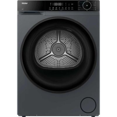 HAIER X Series 5 HD90-D357GU1-UK WiFi-enabled 9 kg Heat Pump Tumble Dryer - Graphite, Silver/Grey