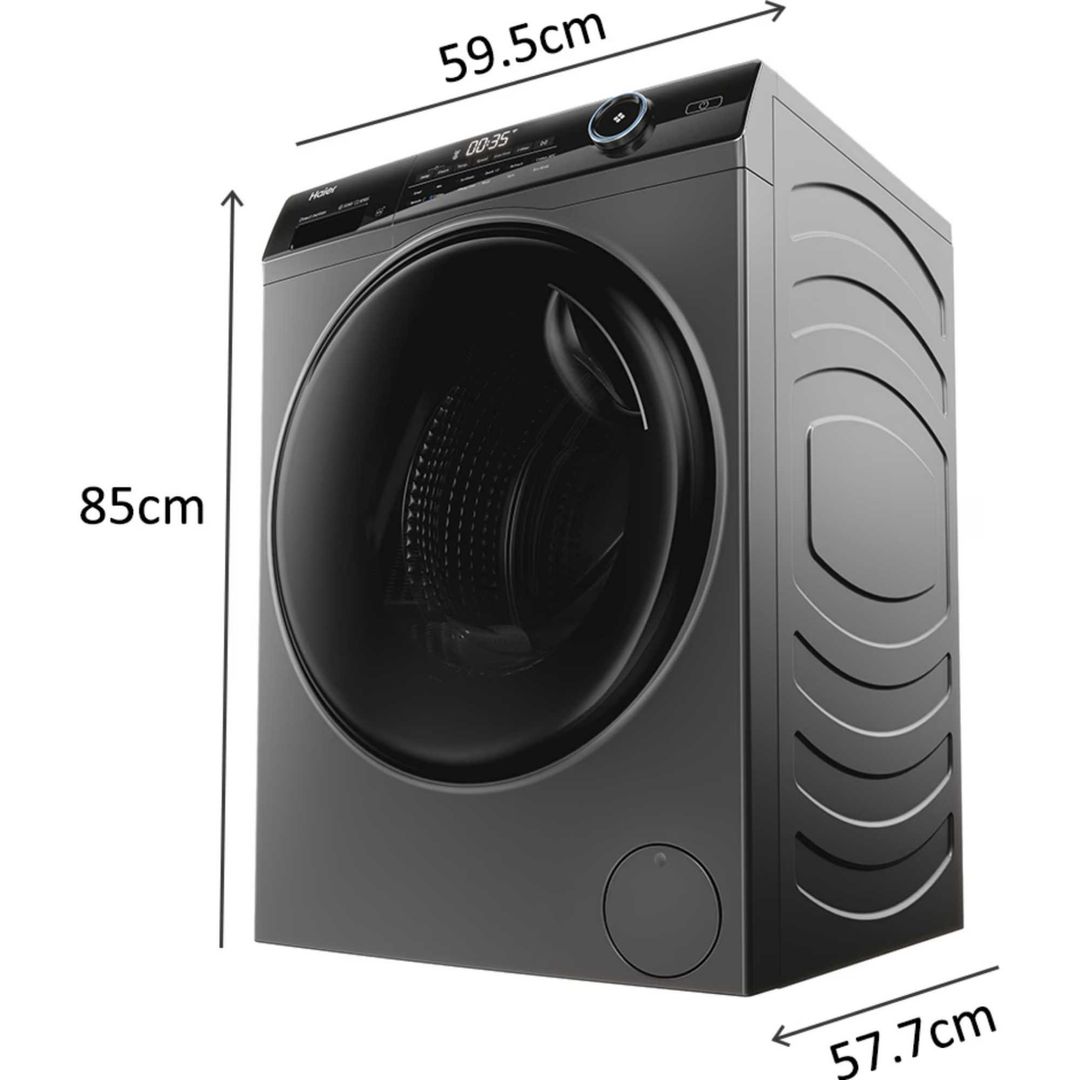 Haier HW100B14959S8U1U 10kg I-Pro Series 5 Freestanding Washing Machine 1400rpm - GRAPHITE - Image 1