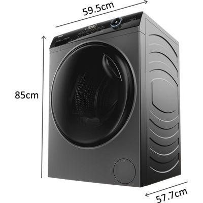 Haier HW100B14959S8U1U 10kg I-Pro Series 5 Freestanding Washing Machine 1400rpm - GRAPHITE