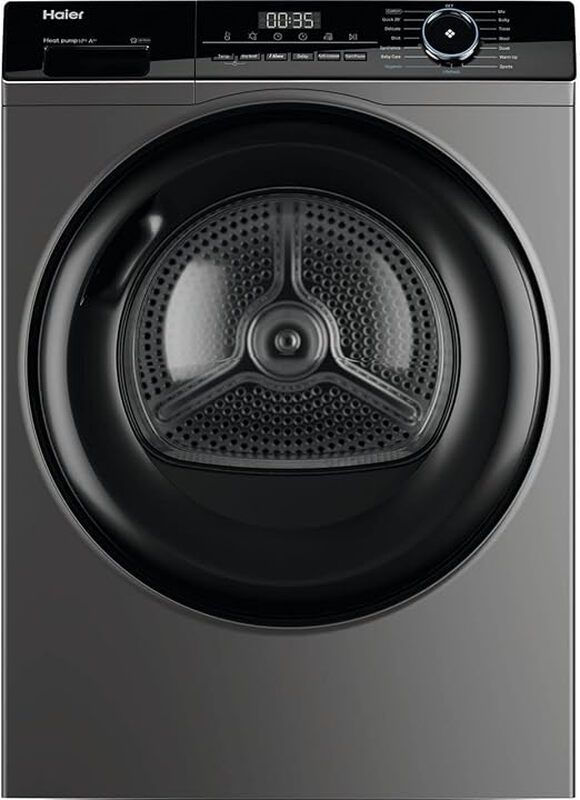 Haier HD100-A2939R-UK 939 Series 3 10kg Heat Pump Tumble Dryer - Graphite - Image 1