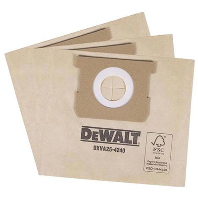 Vacuum Dxva25-4240 Dust Bag (Pack 3) - Grey