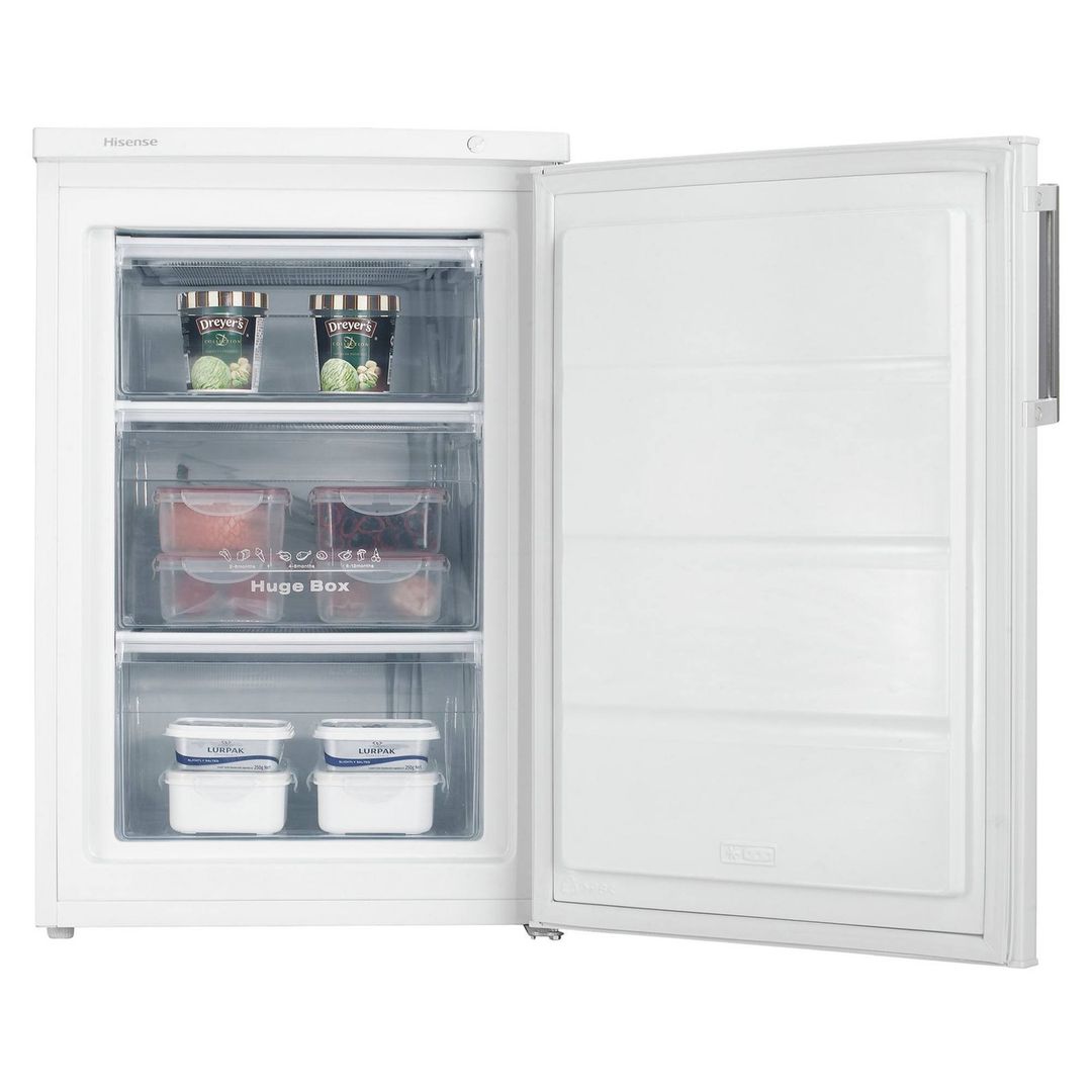 HISENSE FV105D4BW21 Undercounter Freezer - White, White - Image 1