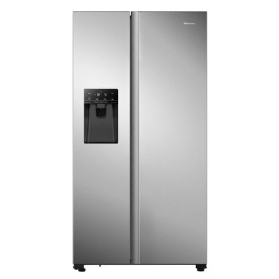 Hisense 562 Litre Freestanding American Fridge Freezer - Stainless Steel