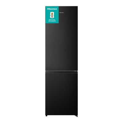 HISENSE RB435N4BFE 60/40 Fridge Freezer - Black Stainless Steel, Stainless Steel