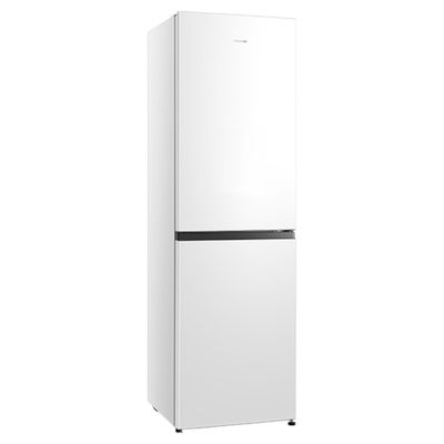HISENSE RB327N4BWE 50/50 Fridge Freezer - White & Steel, Silver/Grey