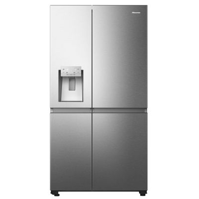HISENSE PureFlat Infinite RS818N4TIE American-Style Smart Fridge Freezer - Grey Stainless Steel, Stainless Steel