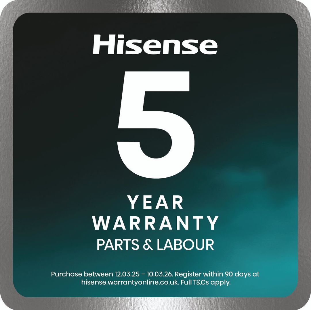 Hisense 560 Litre French Style American Fridge Freezer - Stainless Steel - Image 1
