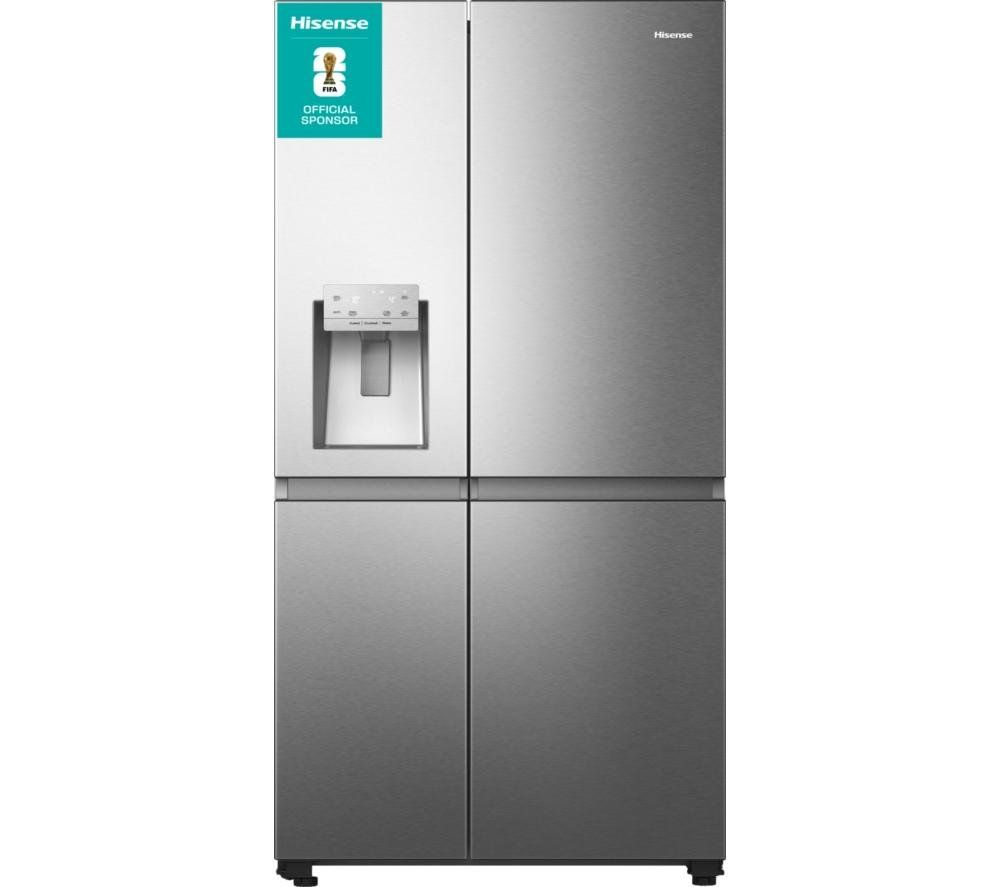 Hisense RS818N4IIE PureFlat Infinite American Style Fridge Freezer Ice & Water - STAINLESS STEEL - Image 1