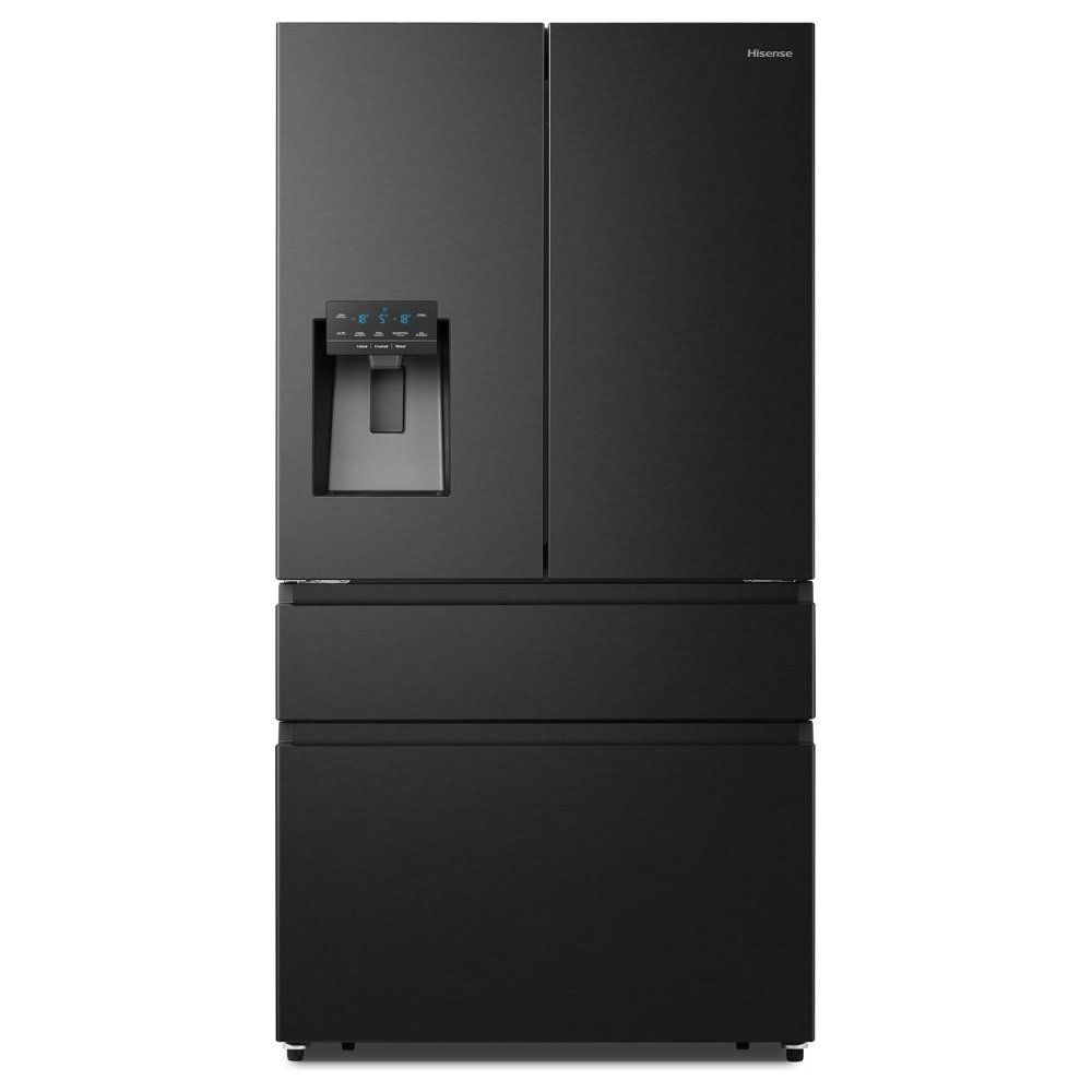 HISENSE PureFlat RF728N4SBFE Smart Fridge Freezer - Black Stainless Steel, Stainless Steel - Image 1