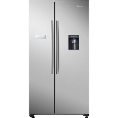 Hisense 578 Litre Side-By-Side American Fridge Freezer -Silver
