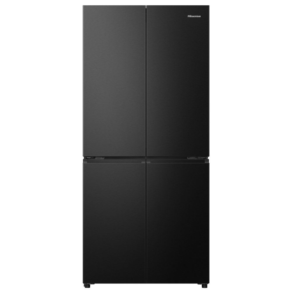 HISENSE PureFlat RQ5P470SAFD Fridge Freezer - Black Stainless Steel, Stainless Steel - Image 1