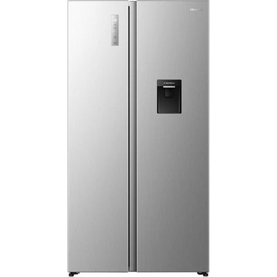 Hisense PureFlat 541 Litre Side-by-Side American Fridge Freezer - Silver