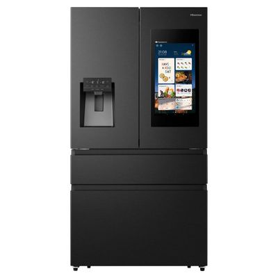 HISENSE PureFlat Smart Screen RF9P490GTFE Fridge Freezer - Black, Black