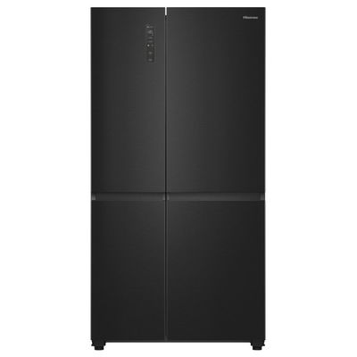 HISENSE PureFlat RS5P668SSFC American-Style Smart Fridge Freezer - Black Stainless Steel, Stainless Steel
