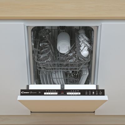 CANDY Brava CDIH 2L952-80 Slimline Fully Integrated Dishwasher, Black