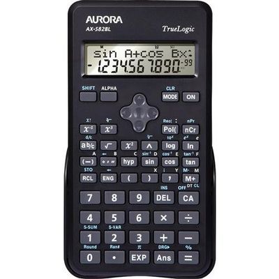 Aurora AX-582BL calculator Pocket Scientific Black