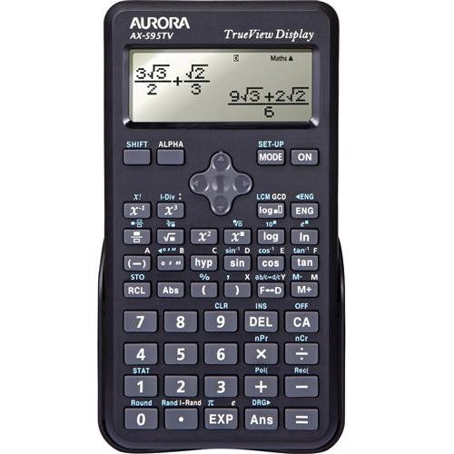 Aurora AX-595TV calculator Pocket Scientific Black - Image 1